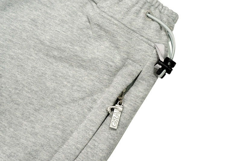 GRAF&WU Fashion Letter Embroidered Fleece Sweatpants
