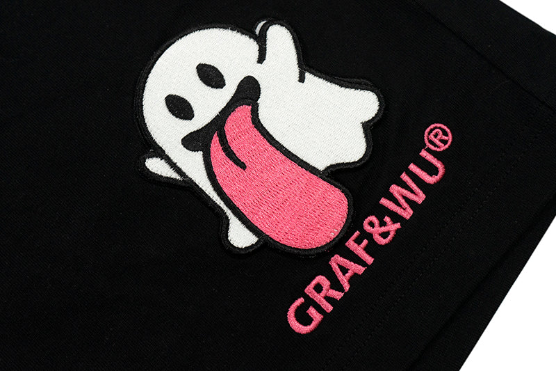 GRAF&WU Shorts Sweet Anatomy Pattern Design Men'S Shorts Cute Ghost Magic Stickers Anatomy Ghost Pants Casual Athletic Shorts