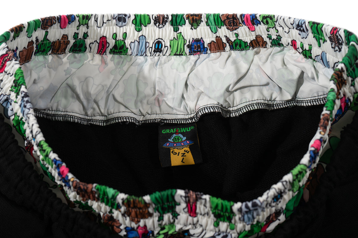 GRAF&WU Alien Booghost Double-Waistband Sweatpants