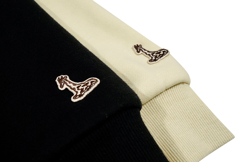 GRAF&WU Paisley Velvet Reversible Thick Pullover Hoodie