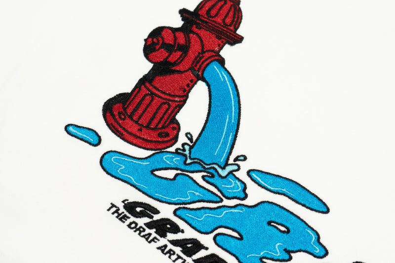 GRAF&WU Fire Hydrant Leak Drip Embroidery T-Shirts