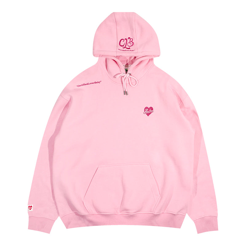 GRAF&WU Certified Lover Baby Embroidered Loose Fleece Hoodie
