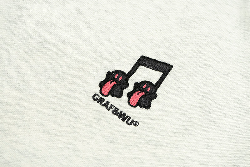 GRAFWU Music Notes Cute Ghost T-Shirts