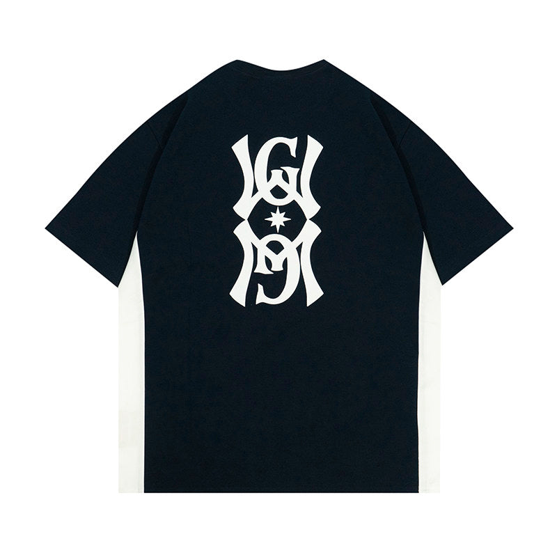 GRAF&WU Baseball League Style Sports Patchwork Design T-shirts