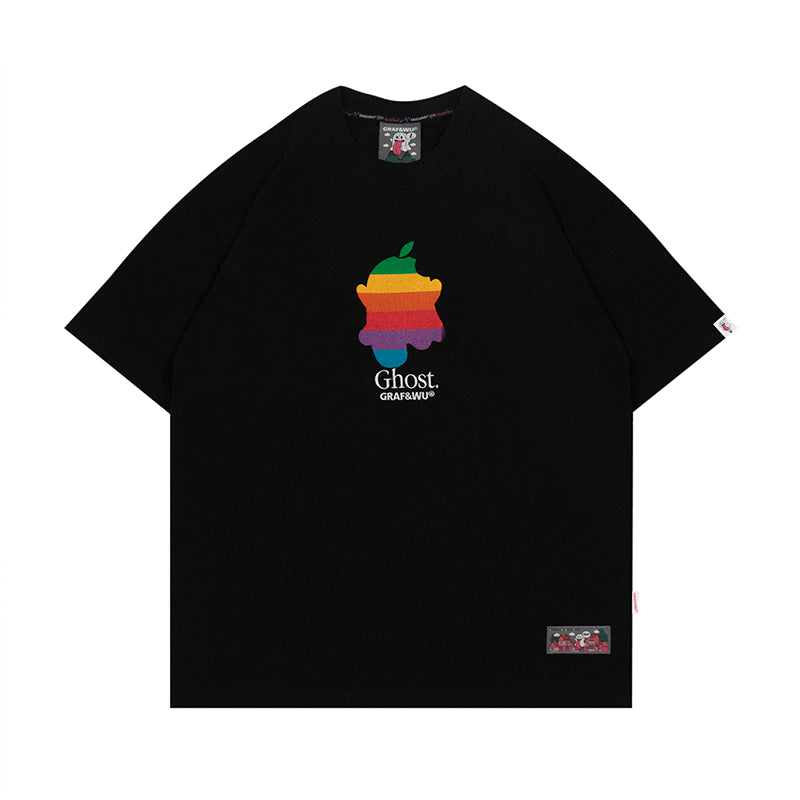 GRAF&WU Rainbow Cute Ghost T-Shirts