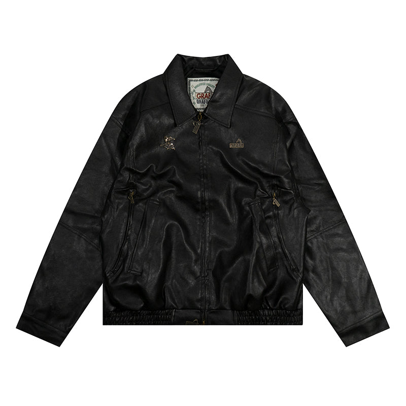 GRAF&WU Bronze Metal Angel Giraffe Retro Coat