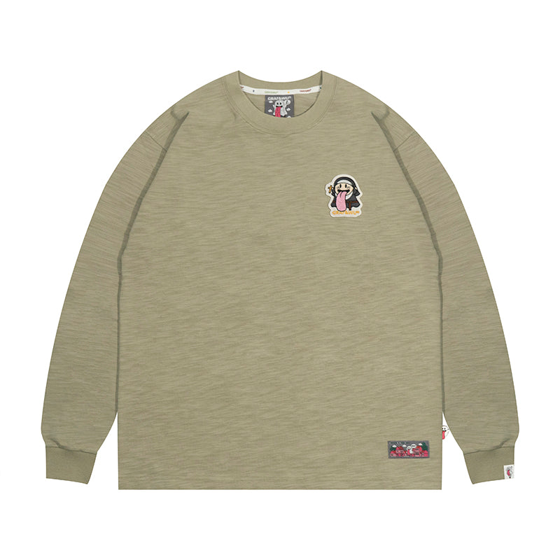 GRAF&WU Halloween Godzilla Unicorn Cute Ghost Long-sleeve Shirt