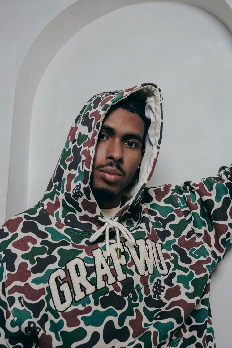 GRAF&WU Hidden Attack Multi-color Camouflage Oversize Hoodie