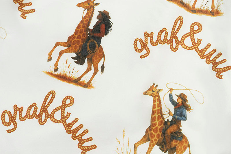 GRAF&WU Western Cowboy Giraffe Print Comfortable Shorts