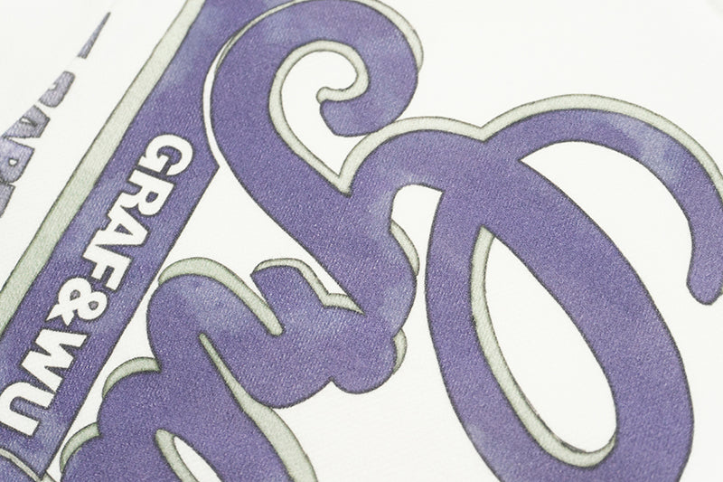 GRAF&WU Fallen Leaves Floral Letter Brass Button Fleece Hoodie