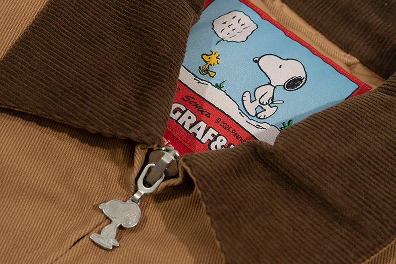 GRAF X PEANUTS Paper Bag Over Head Social Anxiety Barn Jacket