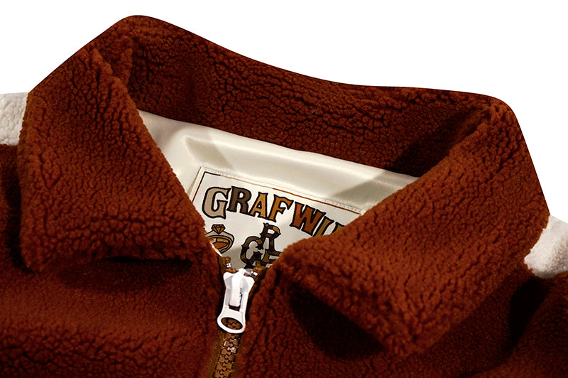 GRAF&WU Polar Fleece Coat Extra Thick Warm Unisex Jacket