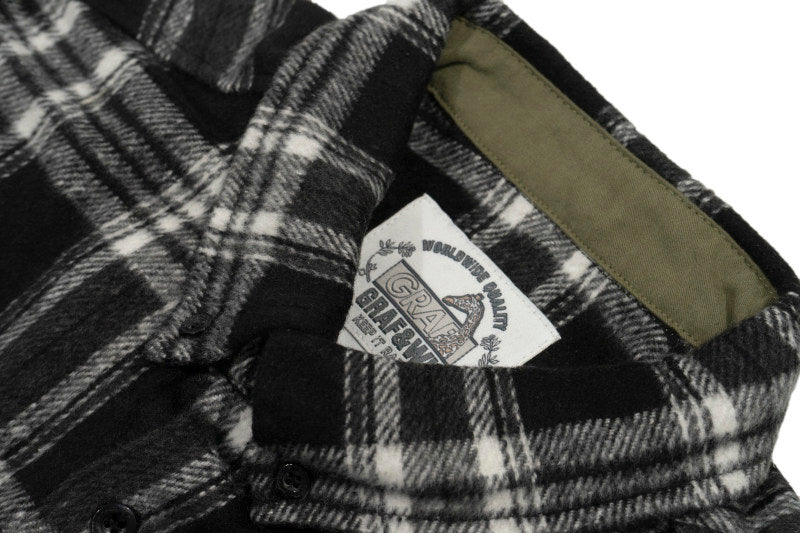GRAF&WU LipSycn Streetwear Plaid West Coast Brushed Shirt