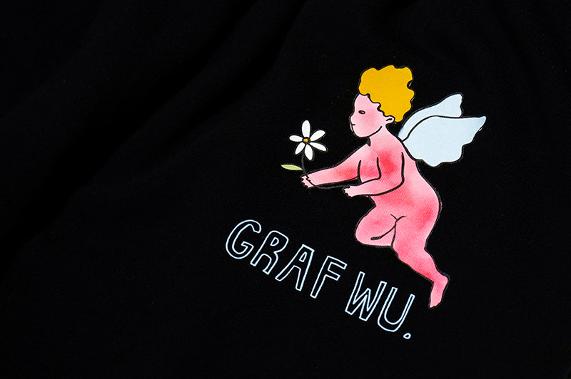 GRAF&WU Angel Goddess Ice Cream Vintage Women Casual Trousers