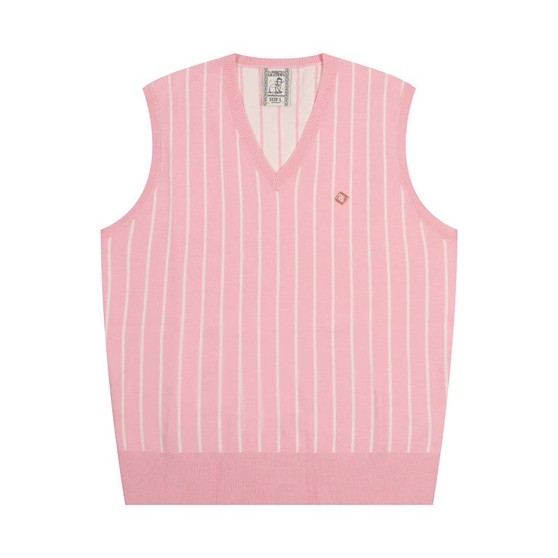 GRAF&WU Chenille Knitted Sleeveless Vest Sweater