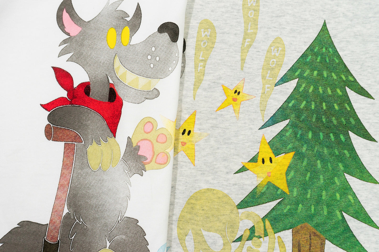 GRAF&WU【Giraffe Fable】Wolf Coming StreetWear Cool Feeling T-Shirt