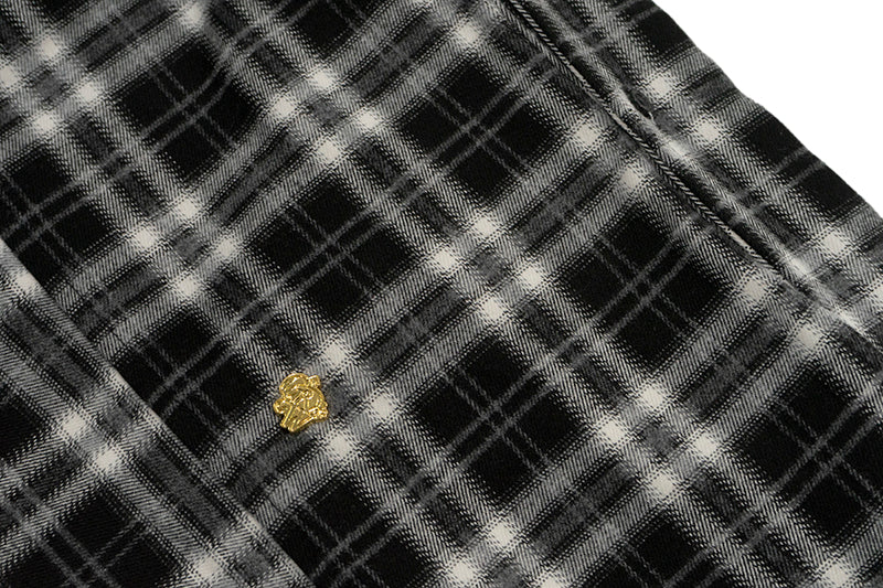 GRAF&WU Hot Girl's Ultra-Short Plaid Giraffe Retro Shirt