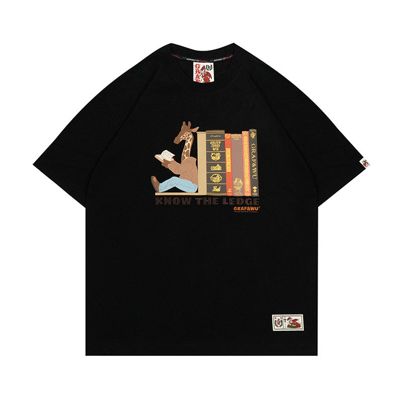 GRAF&WU EricB&Rakim Knowledge Giraffe Graphic T-Shirt