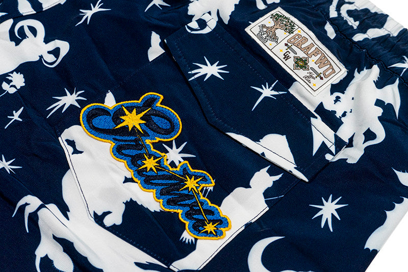 GRAF&WU 12 Zodiac Signs Silhouette Astrology Universe Streetwear Cool Feeling Shorts