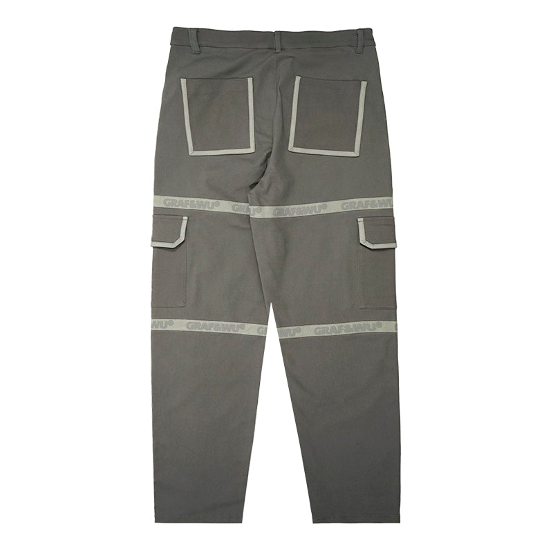 GRAFWU Retro Old School Canvas Trousers