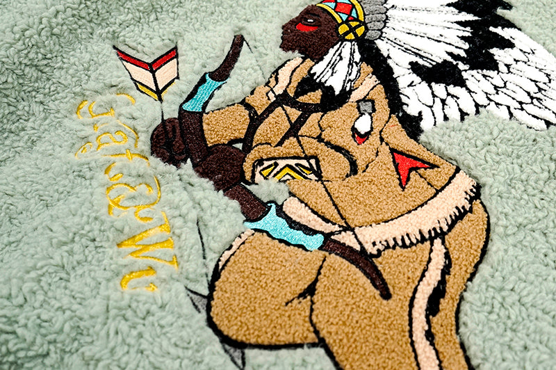 GRAF&WU Vintage Archery Angel Deer Totem Fleece Jacket