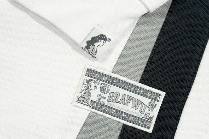 GRAF&WU Bloke Core Style Fashion Embroidered Long-sleeves Shirt