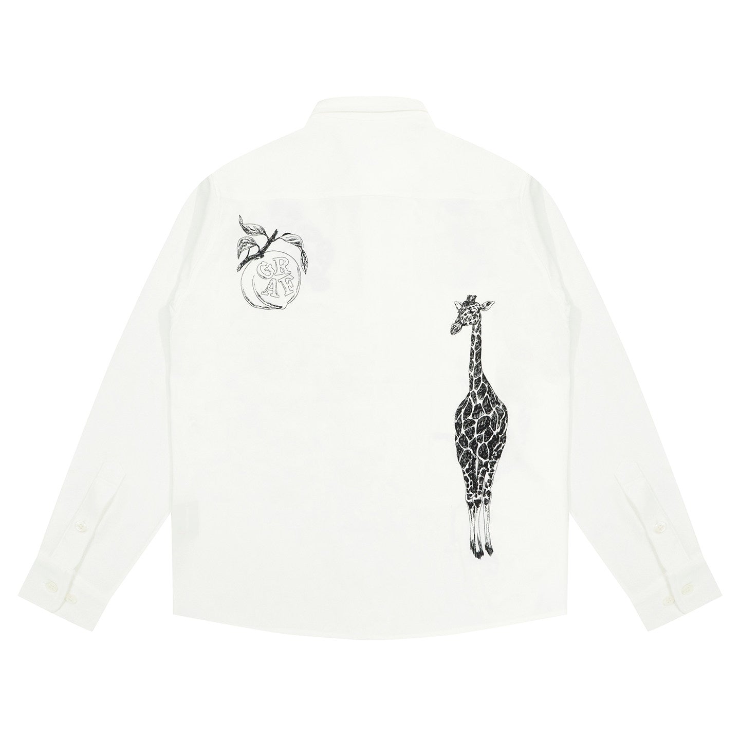 GRAF&WU Sketch Cat Giraffe Money Graphic Fashion Shirts
