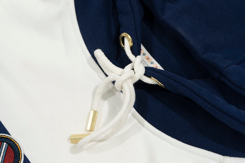 GRAF&WU Blokecore Football Team Floral Angel Devil Fleece Hoodie