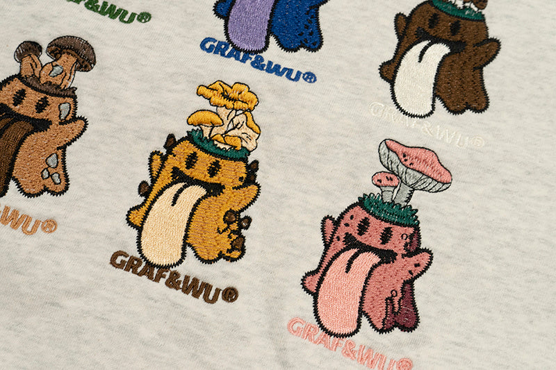 GRAF&WU 12 Magical Mushrooms BooGhost Character Hoodies