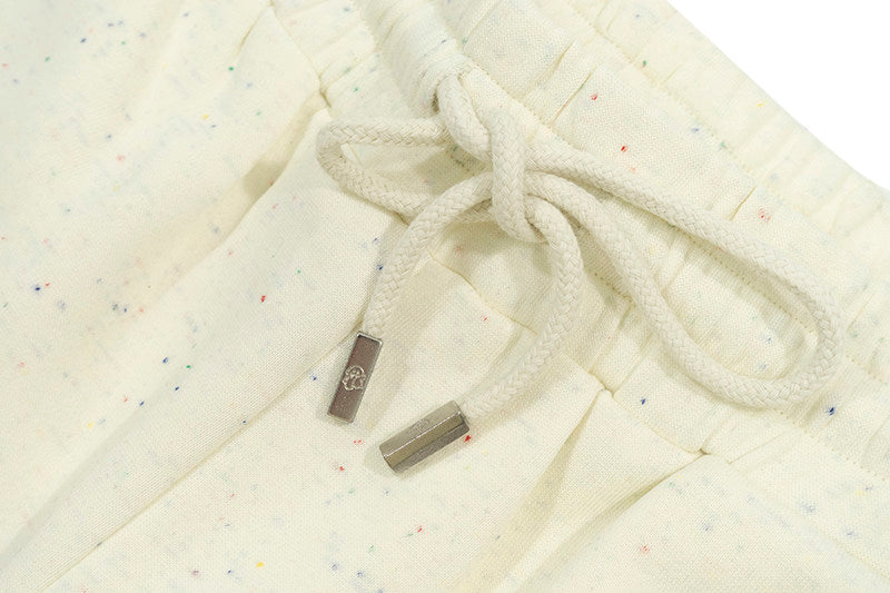 GRAF&WU Colorful Letter Embroidered Cozy Athletic Casual Shorts