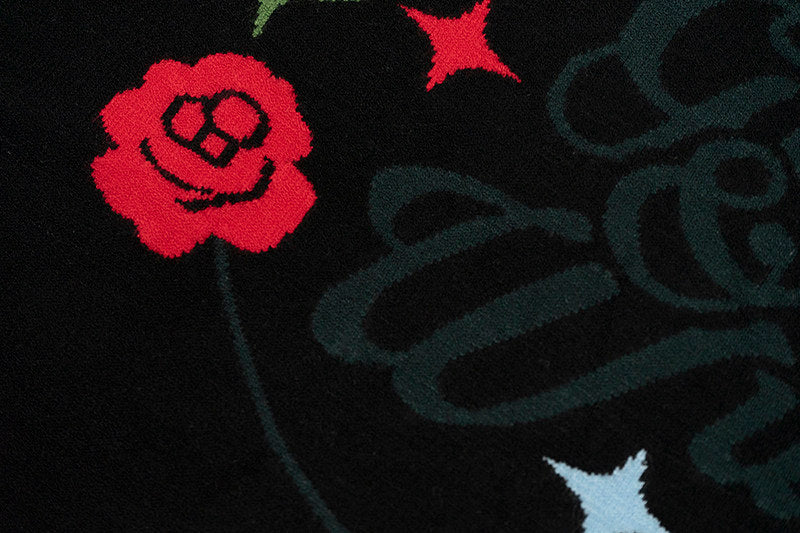 GRAF&WU Floral Wreath Art Pattern Luxury Knit Streetwear Tee