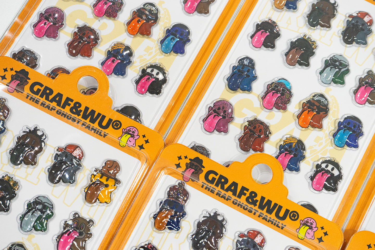 GRAF&WU 3D Embossed Mobile Phone Computer Stickers