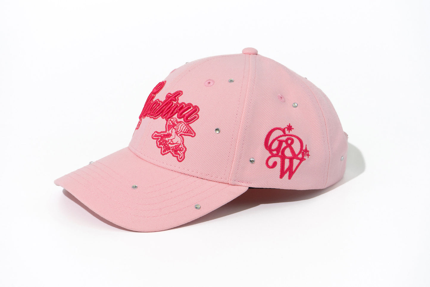 GRAF&WU Rhinestone AK47 Angel Baseball Cap Curved Brim Streetwear Hat