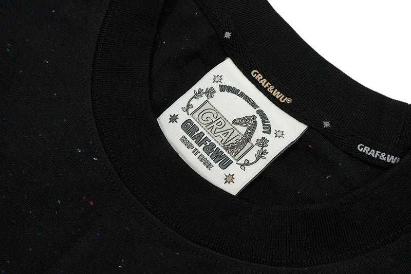 GRAF&WU【Colorful Dots】T-shirts Hustle Hard Graf Short-sleeved Street Fighting Printed Short sleeves Men women casual T-shirt
