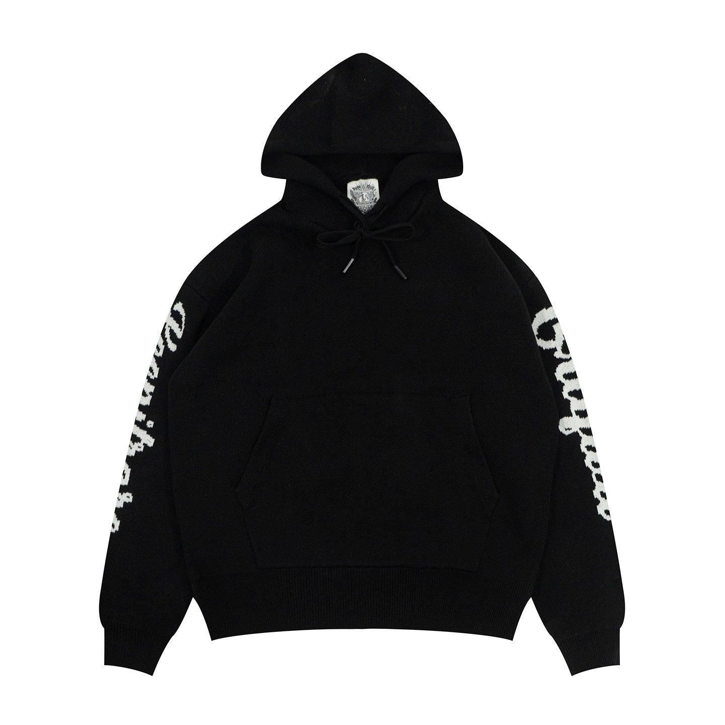 GRAF&WU Simple Retro Loose Knitted Sweater Hoodie