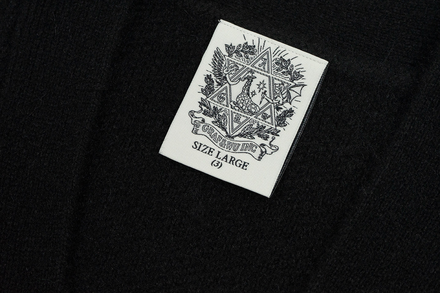 GRAF&WU Spring GW Embroidered Mohair Knit Cardigan Sweater | Soft Girl Aesthetic Cardigan