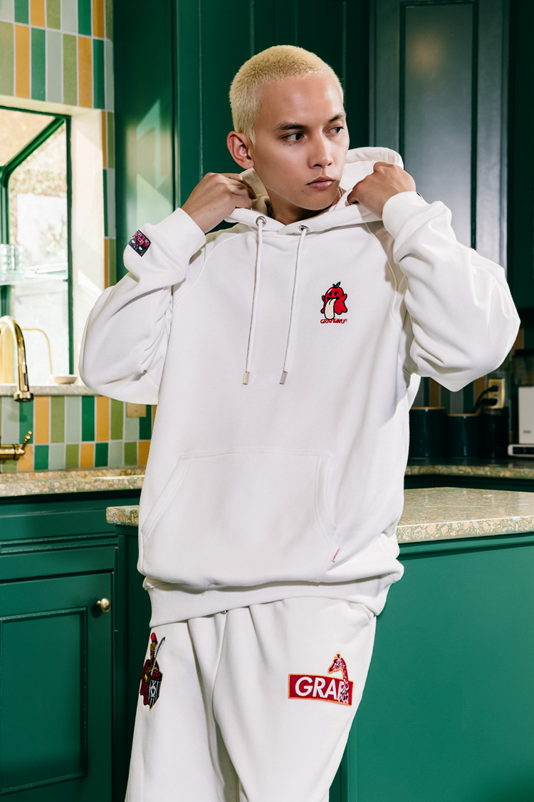 GRAFWU Hoodies Original Cute Ghost Sweater Classic Embroidered Angel and Devil Design Thin Hoodies for Men Women Fashion Hoodies