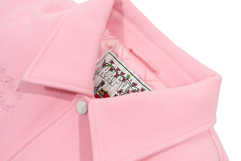 GRAF&WU Blokecore Floral Leather Sleeve Jacket