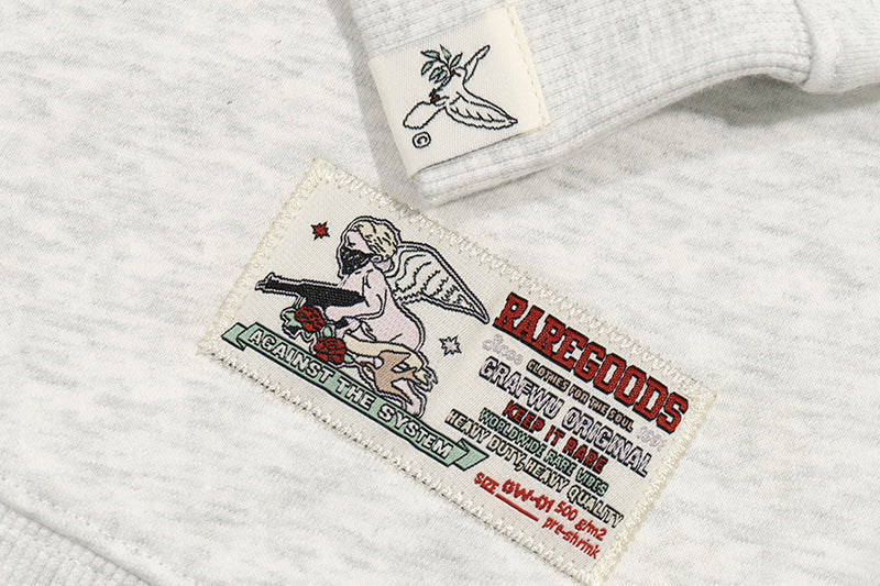 GRAF&WU Giraffe Classic Convertible Fleece Crew Neck Sweatshirt