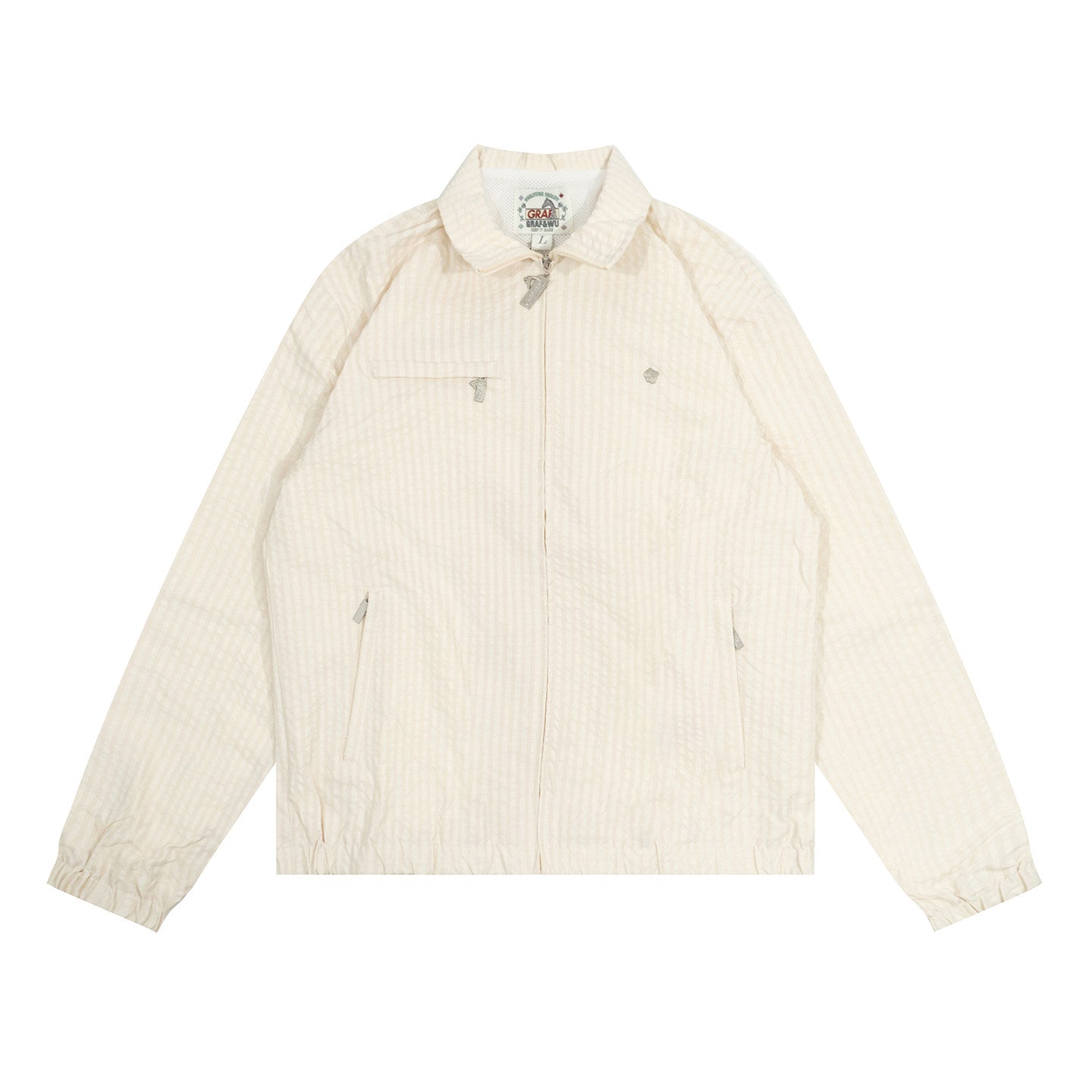 GRAF&WU Spring Retro Grid Design Sporty Lightweight Fashion Jacket