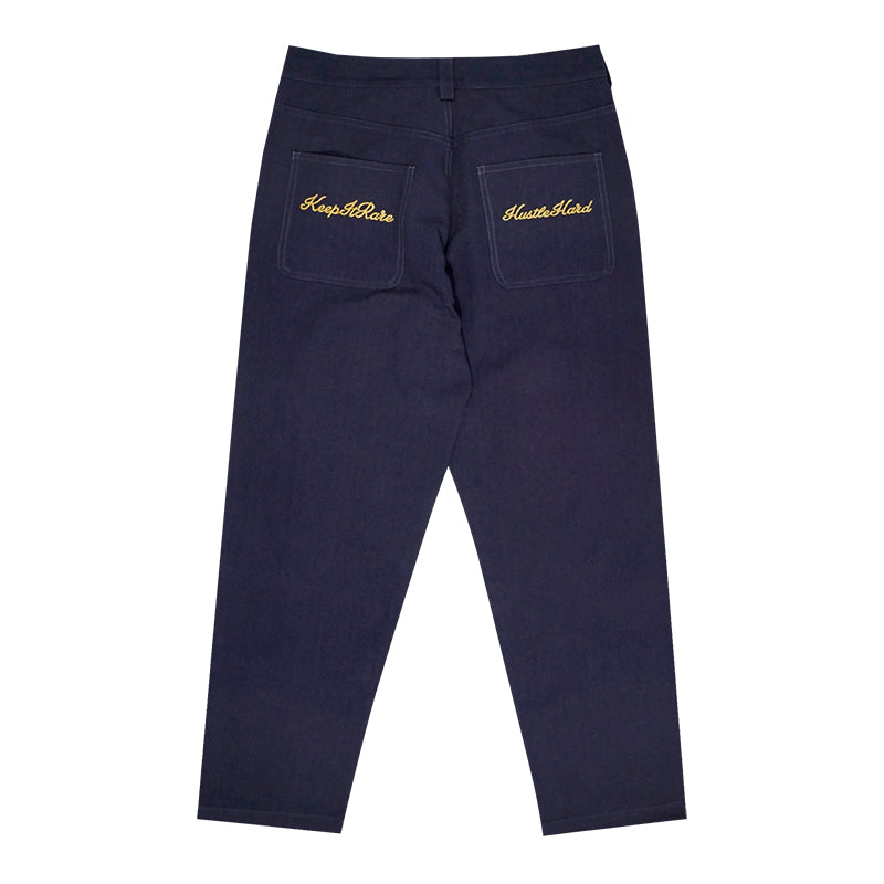 GRAF&WU Brand Letter Logo Embroidered Casual Pants
