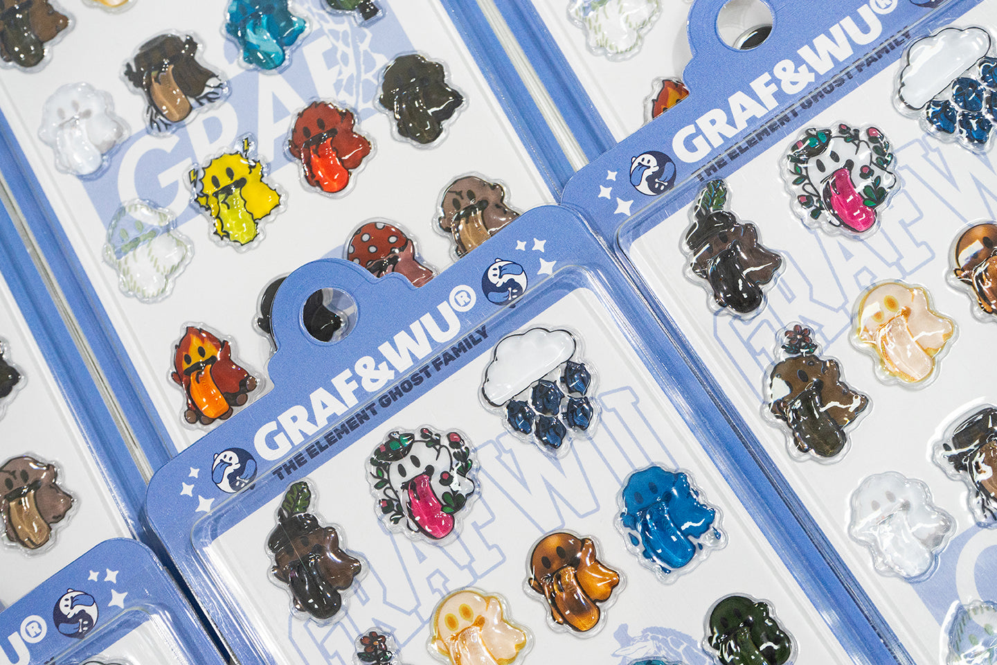 GRAF&WU 3D Embossed Mobile Phone Computer Stickers