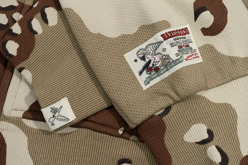 GRAF&WU AK47 Angel Desert Camouflage Streetwear Short Zip-up Hoodie