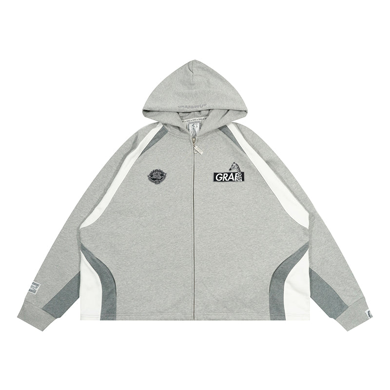 GRAF&WU Bloke Core Soccer-style Fashion Zip-up Hoodie