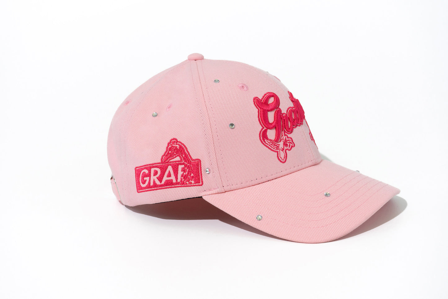 GRAF&WU Rhinestone AK47 Angel Baseball Cap Curved Brim Streetwear Hat