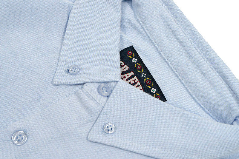 GRAF&WU Dopamine Suede Oxford Cloth Giraffe Logo Embroidered T-shirt