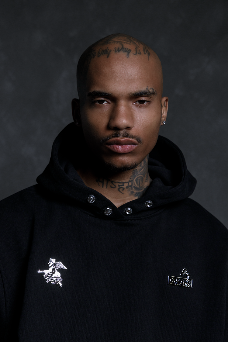 GRAF&WU Metal Buckle Street Loose Deer Angel Sweatshirt Hoodie