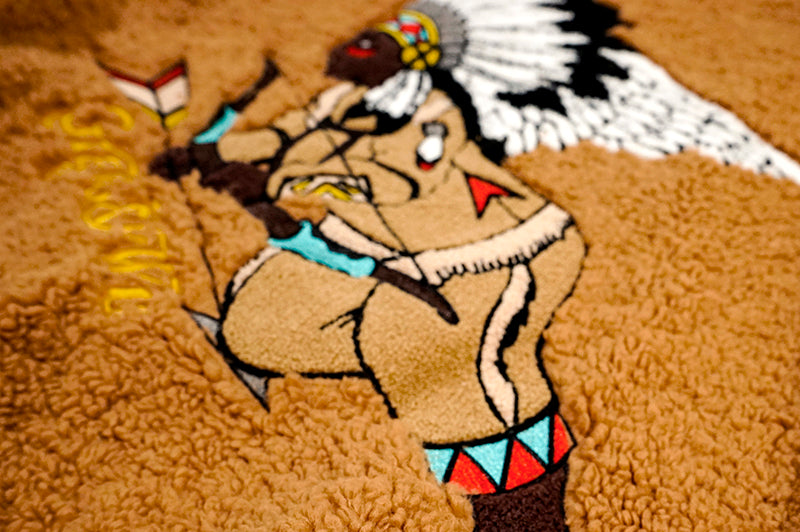 GRAF&WU Vintage Archery Angel Deer Totem Fleece Jacket