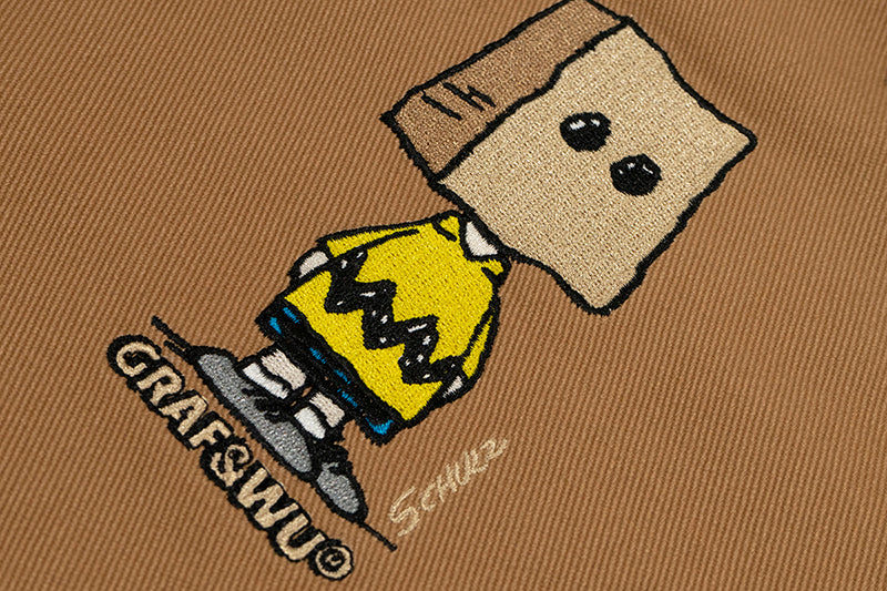 GRAF X PEANUTS Paper Bag Over Head Social Anxiety Barn Jacket