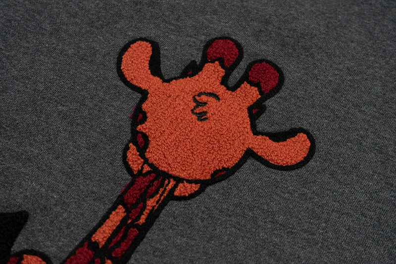 GRAF&WU Love Hate Angels Demons Giraffe Fleece Sweatshirt